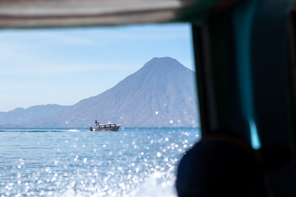 Boat on Lake Atitlán